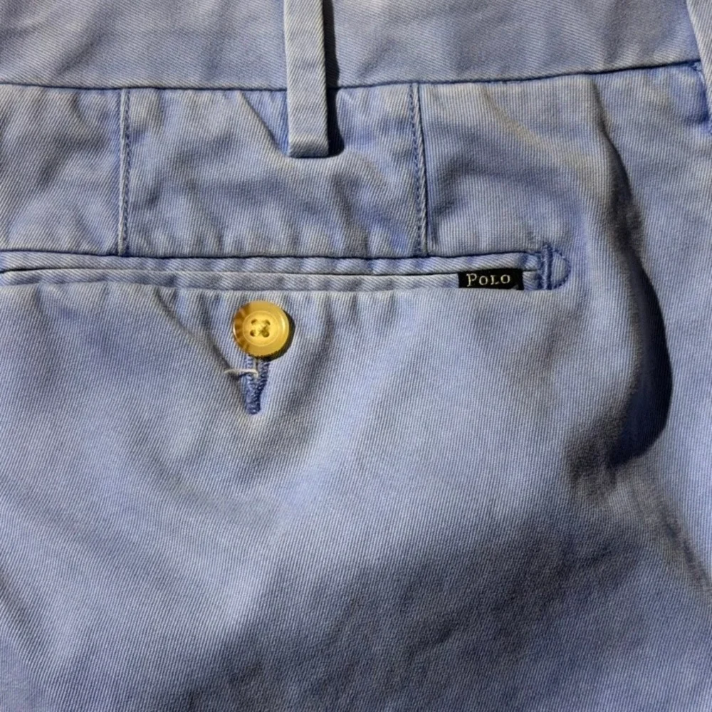 Polo Ralph Lauren Mens‎ Classic Fit Pima Cotton Shorts Light Blue Size 34